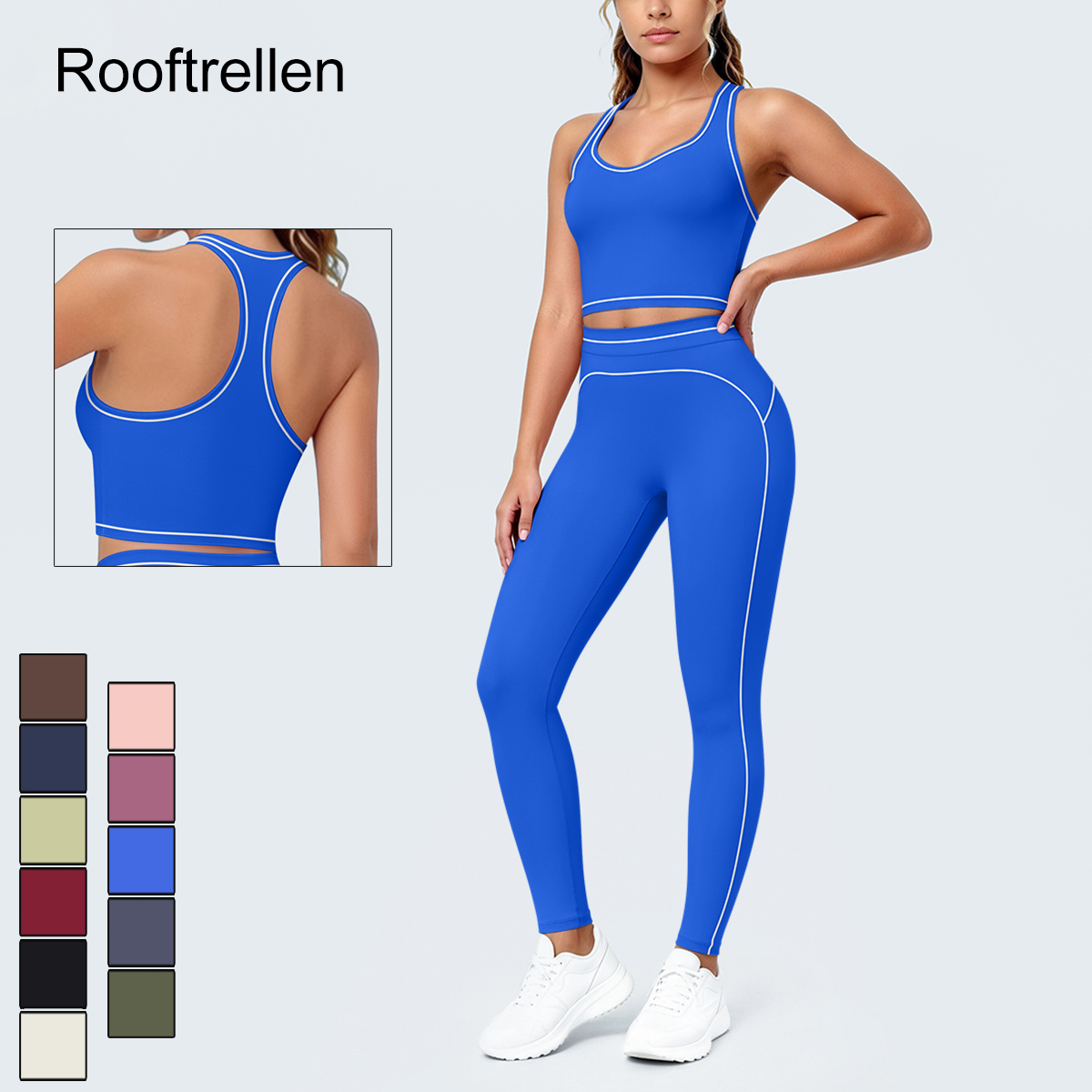 Yoga Fitness Tapis - Damen Sommer Fitness Yoga Set Atmungsaktive