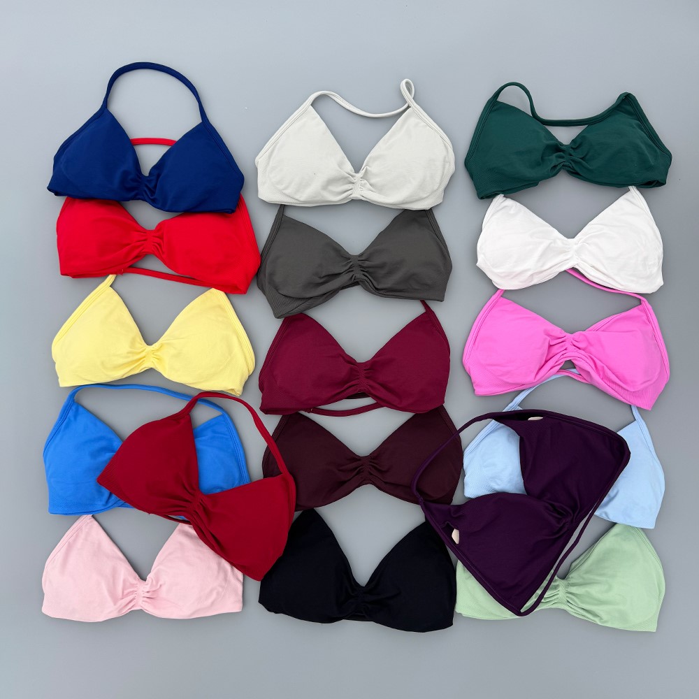 Yoga Fitness Tapis - Riemen-BH Gym-Top für Damen, hohe Unterstützung,