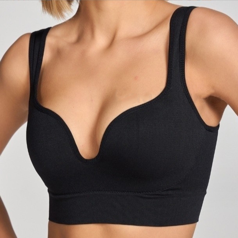 Yoga Fitness Tapis - 3D-Sportweste, atmungsaktiv, kein Stahlring, 3D-Cup-BH, Yoga-Bralette,