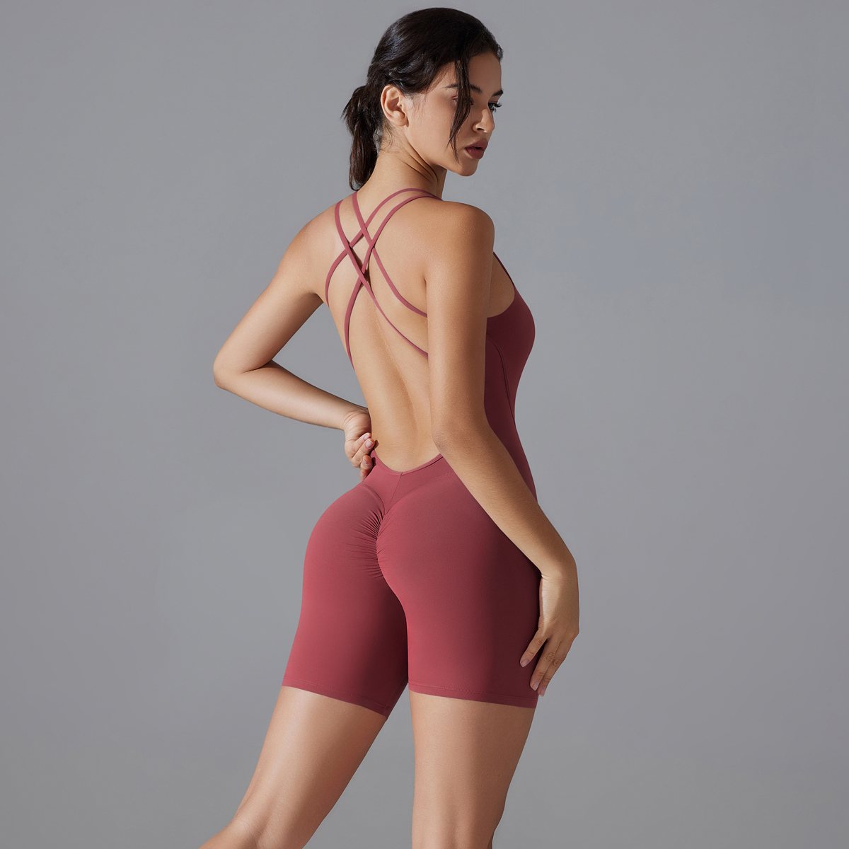 Yoga Set Sexy Backless Sportli – Yoga Overall Fitness Bewertung und Preis