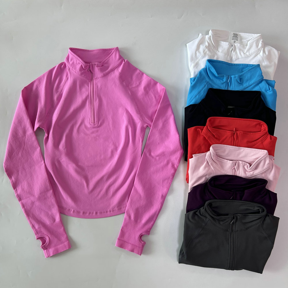 No Logo Yoga-Jacke mit halbem  – Yoga Fitness Women Bewertung und Preis