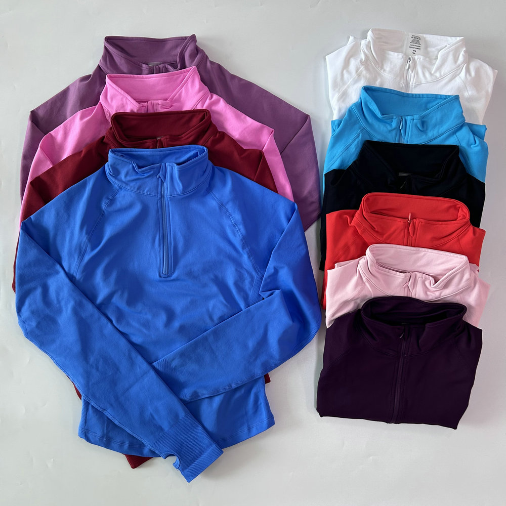 No Logo Yoga-Jacke mit halbem  – Yoga Fitness Women Bewertung und Preis