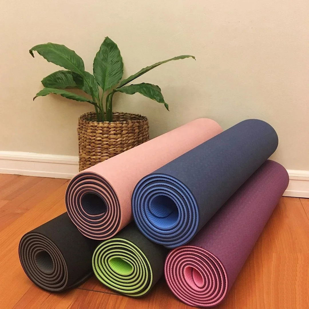 6mm Grüne Schwarze Benutzerdef – Yoga Fitness Logo Design Bewertung und Preis